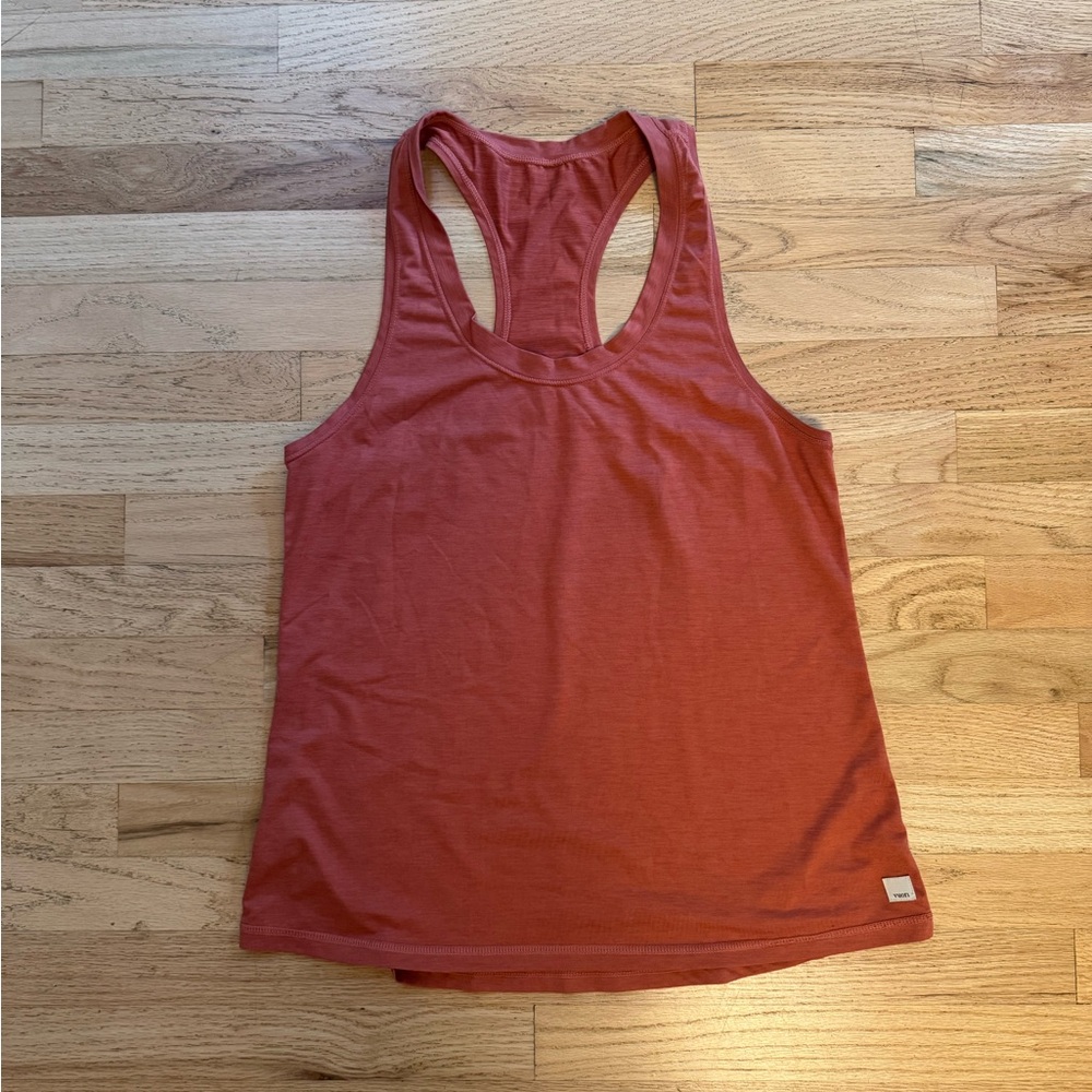 Vuori Lux Performance Tank Lychee Heather Size Large